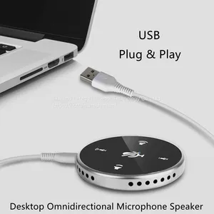 Touch Screen Hotrain FX202U USB Portable Mini Desktop Omnidirectional Conference Microphone Speaker for Meeting, Teaching, Training, Interview, Broadcast thumbnail-4