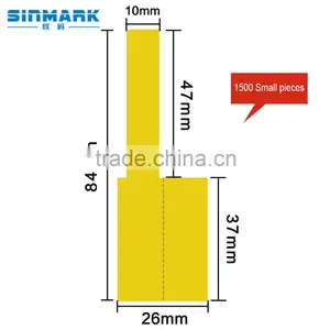 SINMARK Color Series Yellow a4 Size Security Label Sticker thumbnail-1
