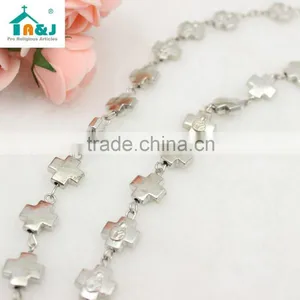 Cross Beads Metal Rosary thumbnail-3