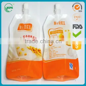 Customized Printing Juice Packaging Spout Pouch, Stand up Doypack Liquid Spout Pouch thumbnail-1