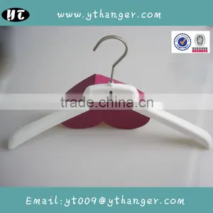 HA6984 White Nonslip Rubber Coated Hanger Plastic Shirts Hanger thumbnail-1