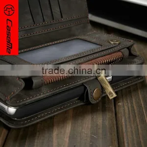 Phone Case Displaying Time on the Case For Samsung s7 Case Leather With Back Card Slot thumbnail-4