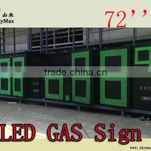 Customize 72'' Big Digit 7 Segment Led Gas Signs thumbnail-1