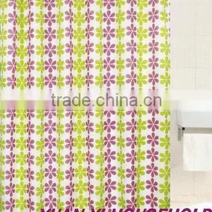 Flower Shower Curtain Bright Color Shower Curtain Bathroom Products thumbnail-1