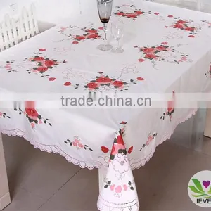 2015 New Hand Embroidery Design Fabric Tablecloth Wholesale Brocade Designs Tablecloth thumbnail-1