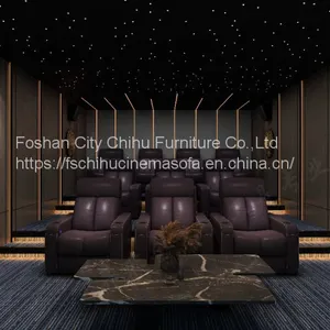 CHIHU Theater Furniture Luxury Low Seat Comfortable Home Plush Theater Chairs Recliner Chair Sofa Recliner Sofa Chair thumbnail-5