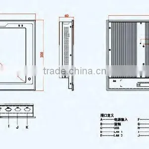 DT-P104-I Industrial Fanless I3/i5/i7 CPU 10.4" Touch Screen Panel pc 15 Inch All in One Touch Screen pc thumbnail-6