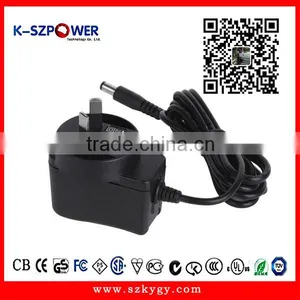 2015 A-series 9.6w K-120800 Australian Plug Wall Mount Adapter12v 800ma With CE UL thumbnail-1