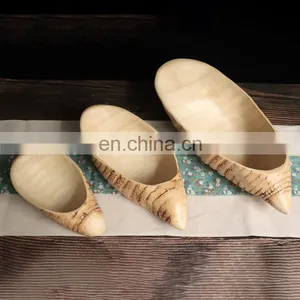 Decorate Bamboo Root Dry Fruit Plate Bio-degradable Luxury Snack Plate Dinner Snack Serving Wedding Party Plates thumbnail-5
