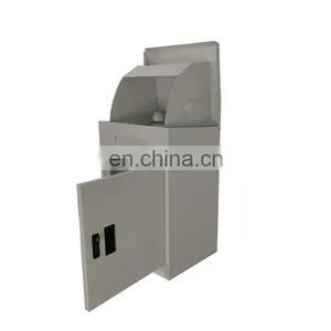 Outdoor Stainless Steel Metal Post Safe Private Home Parcel Box For Letter Mail thumbnail-4