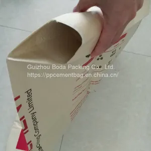 China Laminated BOPP Valve Spout Flexography Polypropylene Woven Bag for Building Materials thumbnail-1