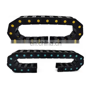 Manufacturer Supply Carrier Chain Cable Plastic 35/45/56/65mm Plastic Height Nylon Cable Drag Chain With Cable Chain thumbnail-1