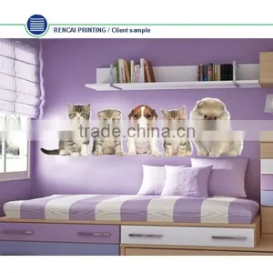 CATS & DOGS WALL STICKERS Puppy Kitten Vinyl Decal Mural Art Wall Sticker thumbnail-1