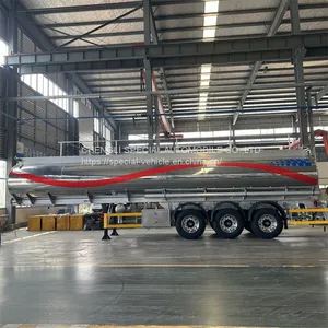 30 Cbm Oil Ttank Trailer Oil Tanker Trailer Fuel Tanker Trailer Stainless Steel Truck thumbnail-2
