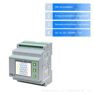 DEM-4M3C Three Phase KWH Electric Meter RS485 Din Rail Energy Meter With LCD Display thumbnail-3