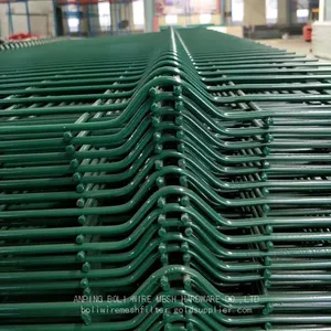 PE Coated and PVC Coated Welded Wire Fencing Curvy Welded Wire Mesh Fence/BOLI WIRE MESH QUALITY WELDED WIRE FENCING thumbnail-5