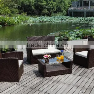 4 Seat Garden Rattan Sofa Set thumbnail-1