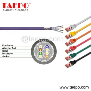 Sample Free 1m CAT6A STP FTP RJ45 to RJ45 Network Patch Cable From China Factory TAEPO thumbnail-1