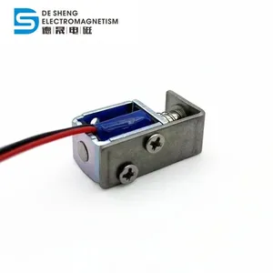 Wholesale DS-0415 12v 24v 3mm Stroke Push Pull Open Frame Mini Solenoid thumbnail-1