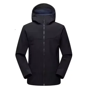 Men's Outdoor Tactical Soft Shell Jacket - Thickened Winter/Early Spring Hard Waterproof Breathable Hiking Wear thumbnail-2