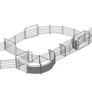 Galvanized Cheap Heavy Duty Cattle Yard Panel Welded Wire Mesh Bulk Cattle Panel for Sale thumbnail-6
