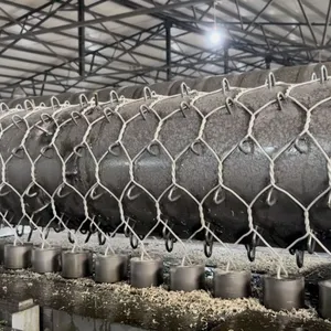 High Tensile Galvanized Hr 100 Reinforced Mesh Cheap Price Hexagonal Rockfall Net for Slope Protection Plain Weave Cutting thumbnail-2