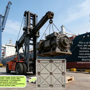 Eco-friendly, Recyclable Molded Wood Pallets — Compliant With European and American Standards — Hassle-Free Export thumbnail-3