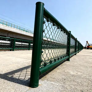 6-foot Galvanized PVC-coated Chain Link Fence Made in the Philippines, Suitable for Stadiums, Soccer Fields, and Sports Field Fencing. thumbnail-5
