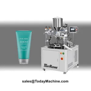 Automatic Cream Cosmetic Lotion Soft Tube Filling and Sealing Machine thumbnail-4