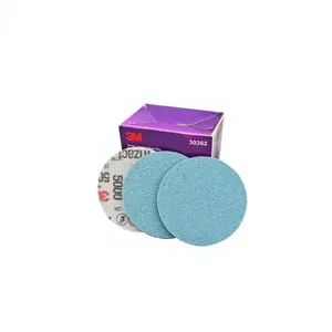 3M 30362 Trizact Hookit Foam Pyramid Sand Disc Sanding Sponge 3Inch 76MM P5000 Silicon Carbide Velcro Backing for Paint Repair thumbnail-4