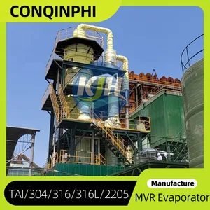 Wastewater Evaporation System 304 Stainless Steel PTFE Lined 1000L Capacity 2.5 Bar Working Pressure thumbnail-5