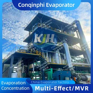 Cross Flow MVR Evaporator 316L SS Semi-Auto 220V 3Phase 1500L/h CIP Design thumbnail-1