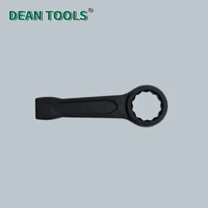 45# Steel Striking Box Wrench 22 mm Opening 165 mm Long,Extra Wide Strike Zone Slogging Ring Spanner Corrosion Resistant Rust Resistant thumbnail-2