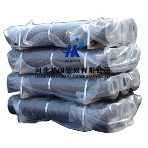 HP Graphite Electrode for EAF Steel Production With Supporting Graphite Nipple Low Resistivity High Mechanical Strength thumbnail-3