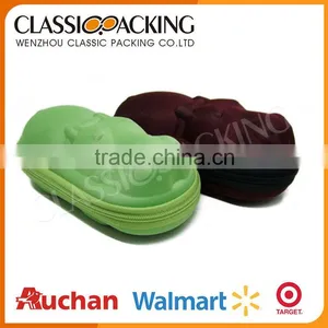 New Arrival Design Eco-Friendly Wholesale Black Animal Printing On Brown Pu Sunglass Case thumbnail-1