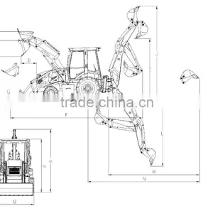 High Quality XD850 Earth Moving Equipment Backhoe Loader for Sale thumbnail-5