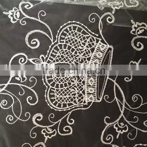 2016 Lace Accessory Hot Glass Yarn Fabric Polyester Lace Milk Silk Full Lace thumbnail-3