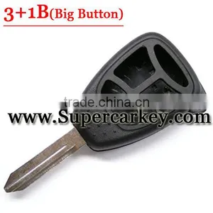 Best Quality 3+1 Button Remote Key Case With Big Panic For Chrysler Jeep Dodge thumbnail-1