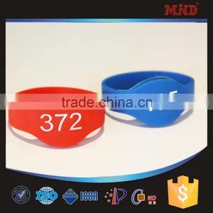 MDW407 Cheap Popular Silicon RFID Wristband, Colorful Waterproof Silicone RFID Bracelets Tag thumbnail-3