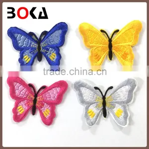 Chic Colorful Embroidered Butterfly Patches New Embroidery Butterfly Applique thumbnail-1