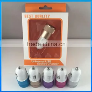 Original Design 2 Usb Car Charger for Mobile Phone and Tablet High Power 5V1A thumbnail-3