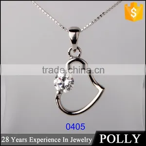 Hot Sale 925 Silver Delicacy Charms With Zircon, Fashion Crystal Pendant thumbnail-1
