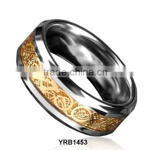 New Arrival Noble Unisex Fashion Electroplating Titanium Gilded Dragon Piece Environmentally Friendly Ring thumbnail-1