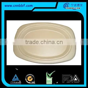 Disposable Biodegradable Compostable Wheat Straw Oval Plates thumbnail-1