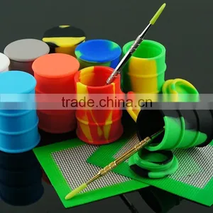 Cheap Price High Quality Silicone Dab Oil Container Oil Barrel Drum Jar Tire Shaped Silicone Container thumbnail-1