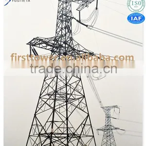 High Quality Steel Power Transmission Line Tube Tower With Iron Structure thumbnail-1