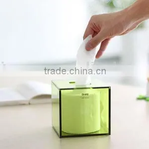 Customizable Clear Transparent Acrylic Tissue Box thumbnail-1