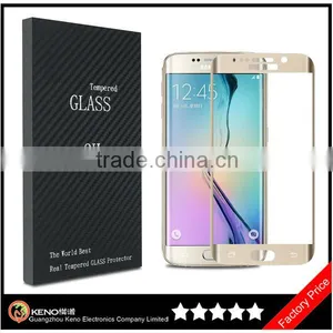 Keno For Samsung Galaxy S6 Edge Plus Tempered Glass Screen Protector 9H Hardness 3D Full Curved in 0.2mm Thickness thumbnail-1
