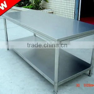 Double Layers Stainless Steel Work Table/Kitchen Work Table For Sale BN-W11 thumbnail-1