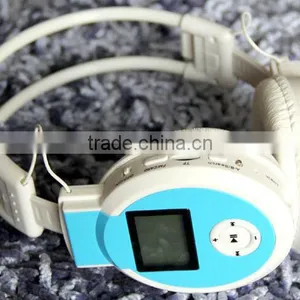 Wireless Stereo Headphone With sd Card Slot With LCD Screen thumbnail-1